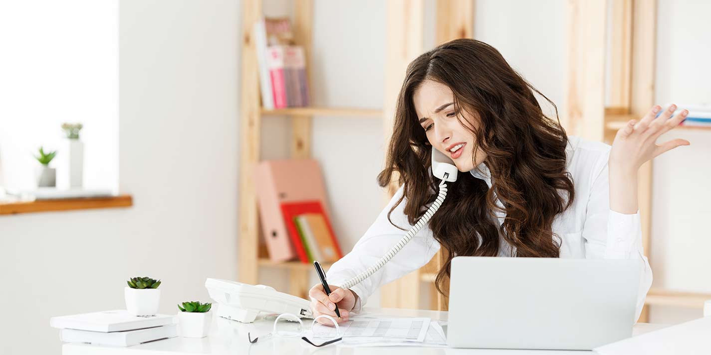 stressed office worker